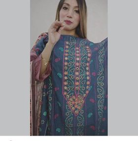 ( TX ) Minakari Chundri ( Blue )