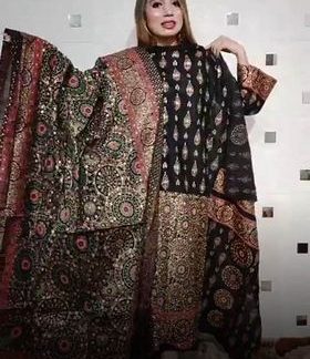 ( 2 piece ) Opera Katan Minakari ( black )