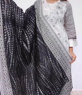 (D.) New Pakistani Butick ( black dupatta )