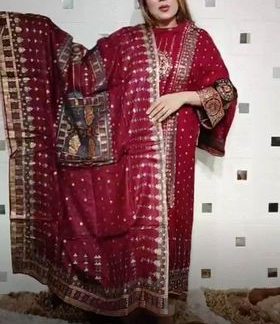 Metallic Shine ( 2 piece ) maroon