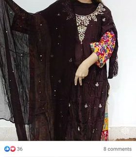 ( 2 Piece ) Ready Jardosi Work ( Koliza )