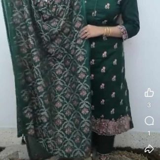 Zumzum inspired shutar kaj (green)