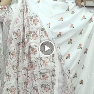 Zumzum inspired shutar kaj (white)